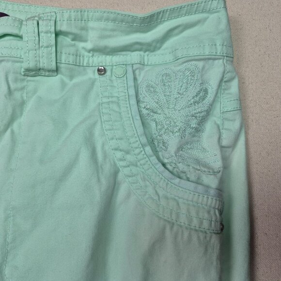 Gloria Vanderbilt Women's Mint Green Pull-On Capri Pants Plus Sz 18W 40/18.5 - Picture 4 of 6